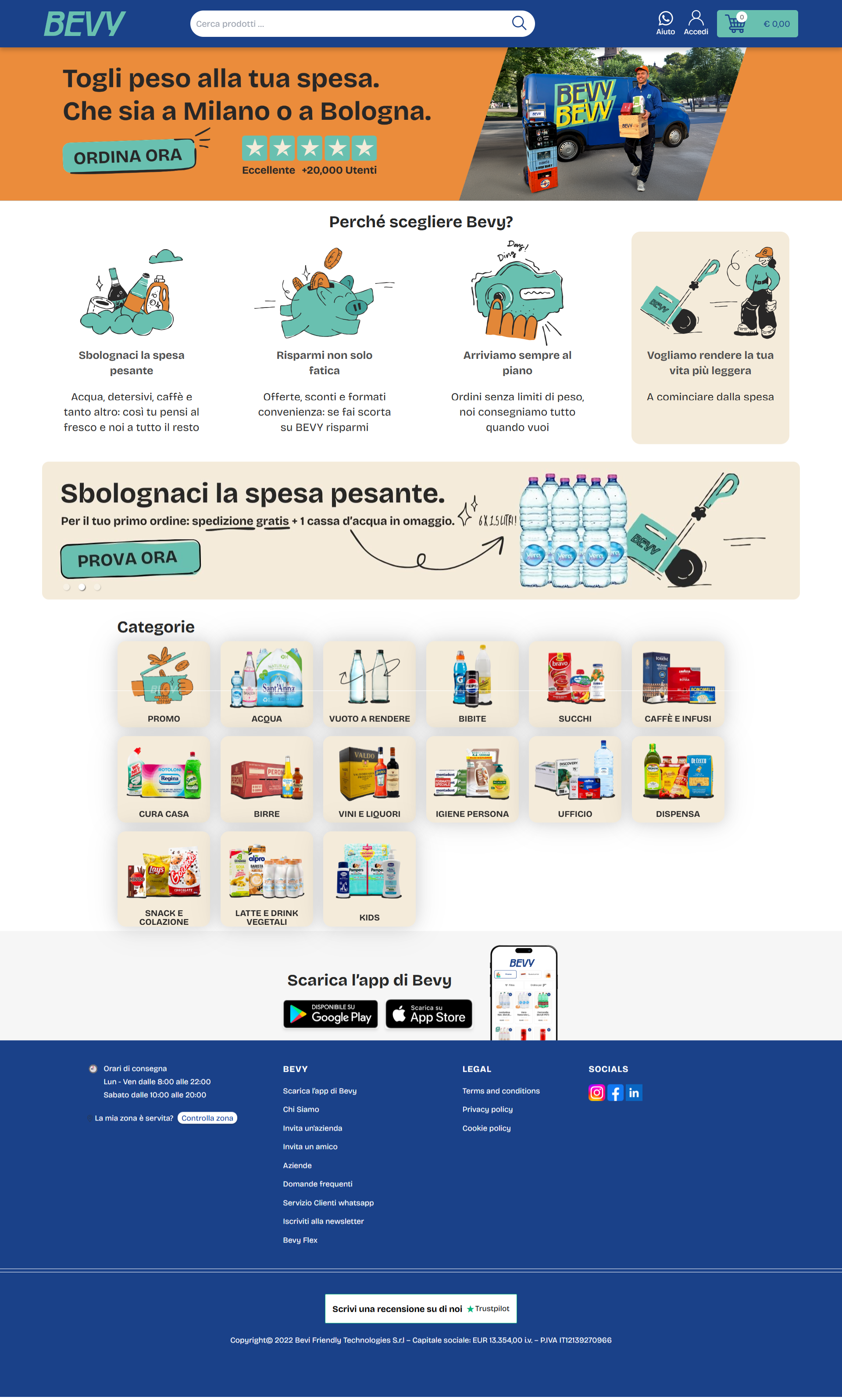 Bevy Express full page screenshot 1